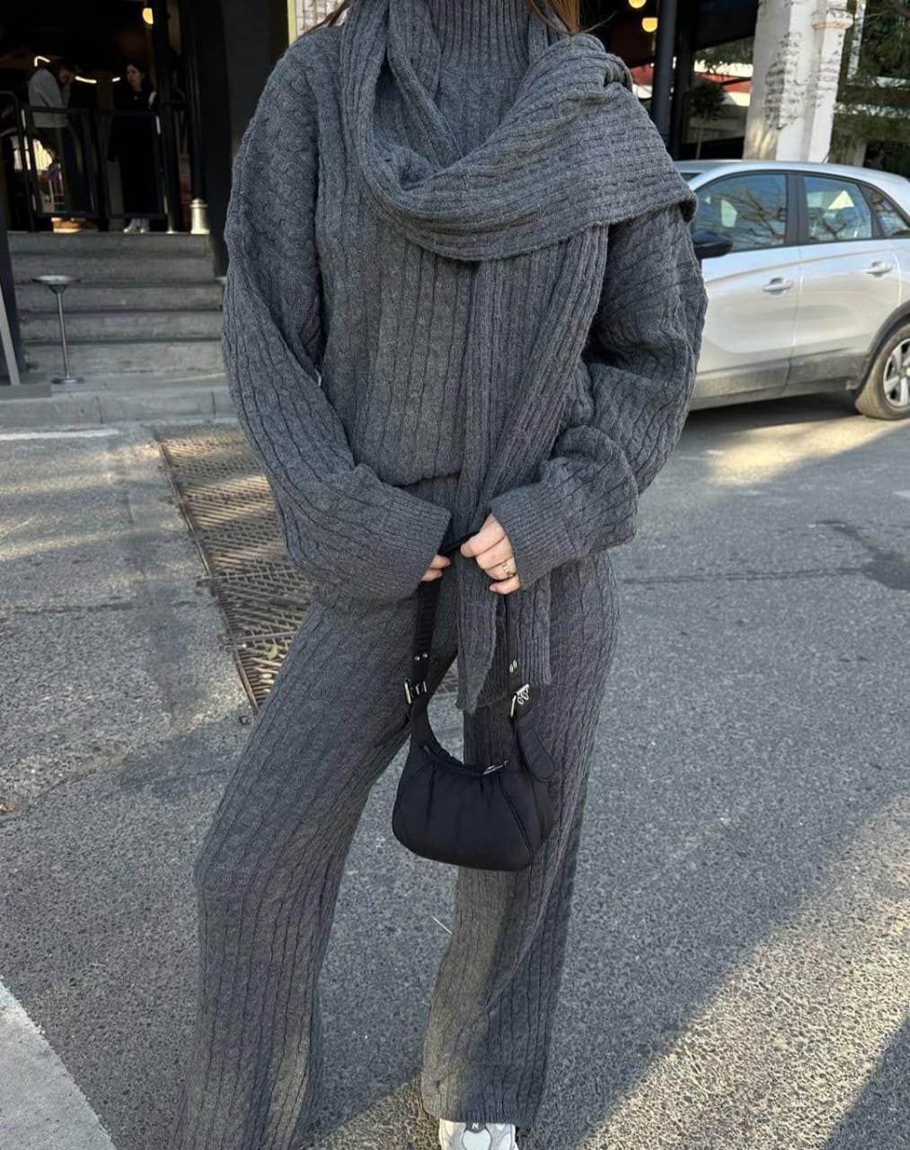 Braided Luxury with Scarf Coord Set FT509