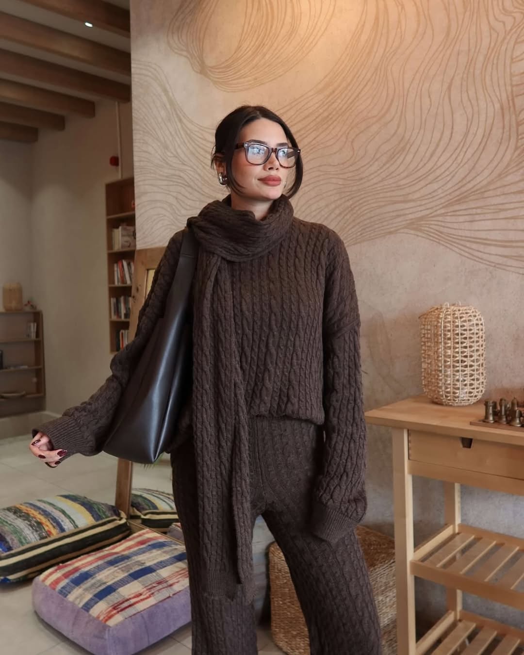 Braided Luxury with Scarf Coord Set FT509