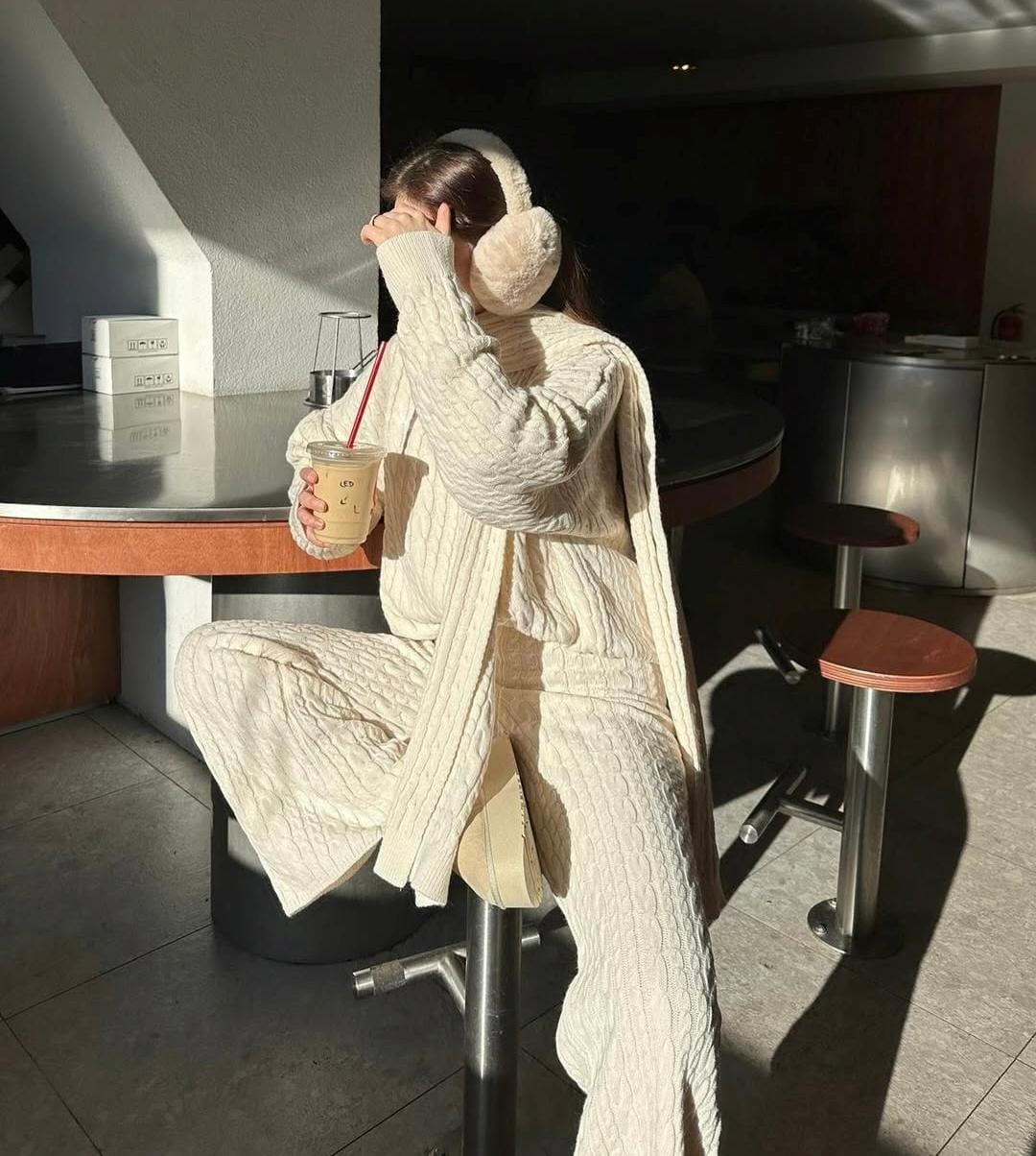 Braided Luxury with Scarf Coord Set FT509