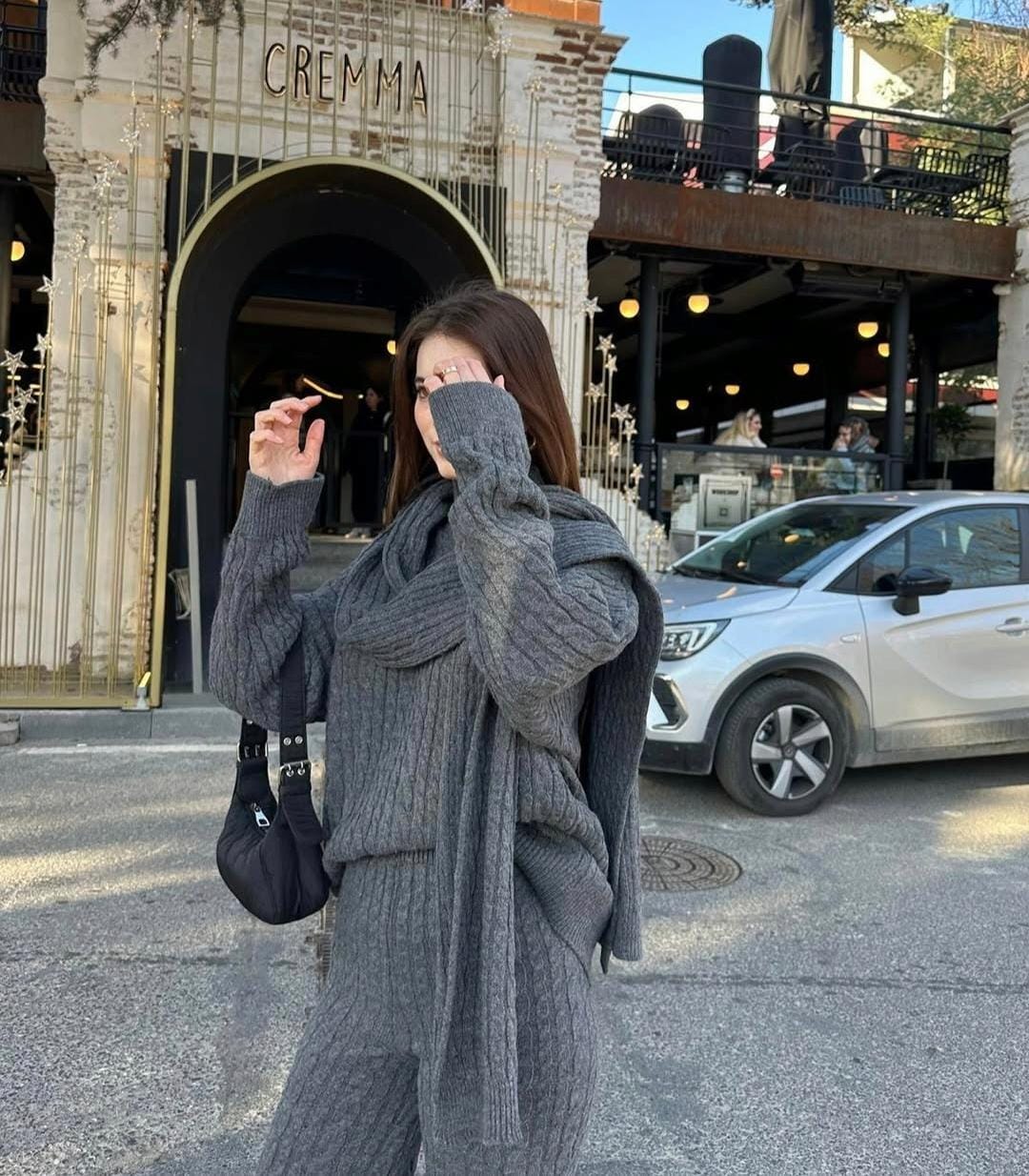 Braided Luxury with Scarf Coord Set FT509