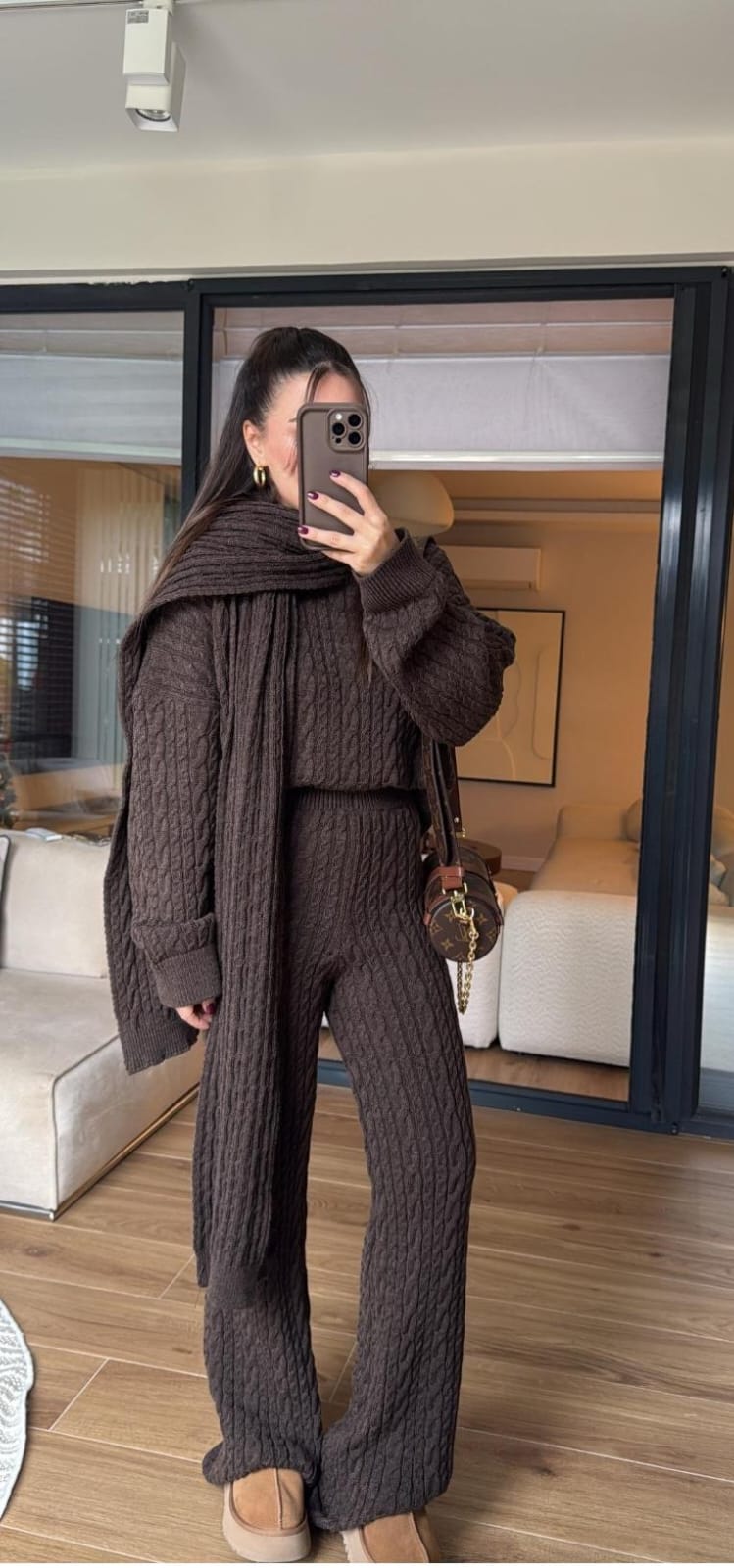 Braided Luxury with Scarf Coord Set FT509