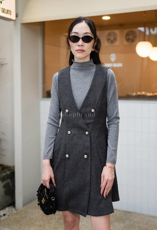 Luxe Structured 2 pcs Blazer Dress FT522