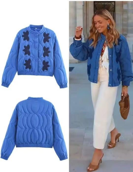 Floral Embroidered Jacket FT525