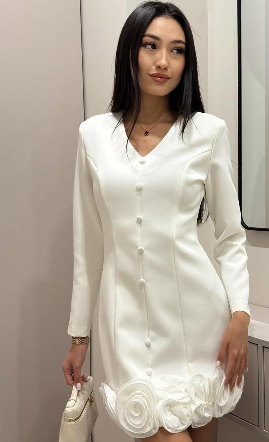 Sculpted Ruffle Dress FT526