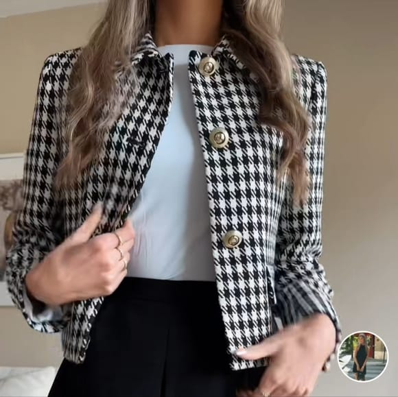 Audrey Houndstooth Jacket FT538