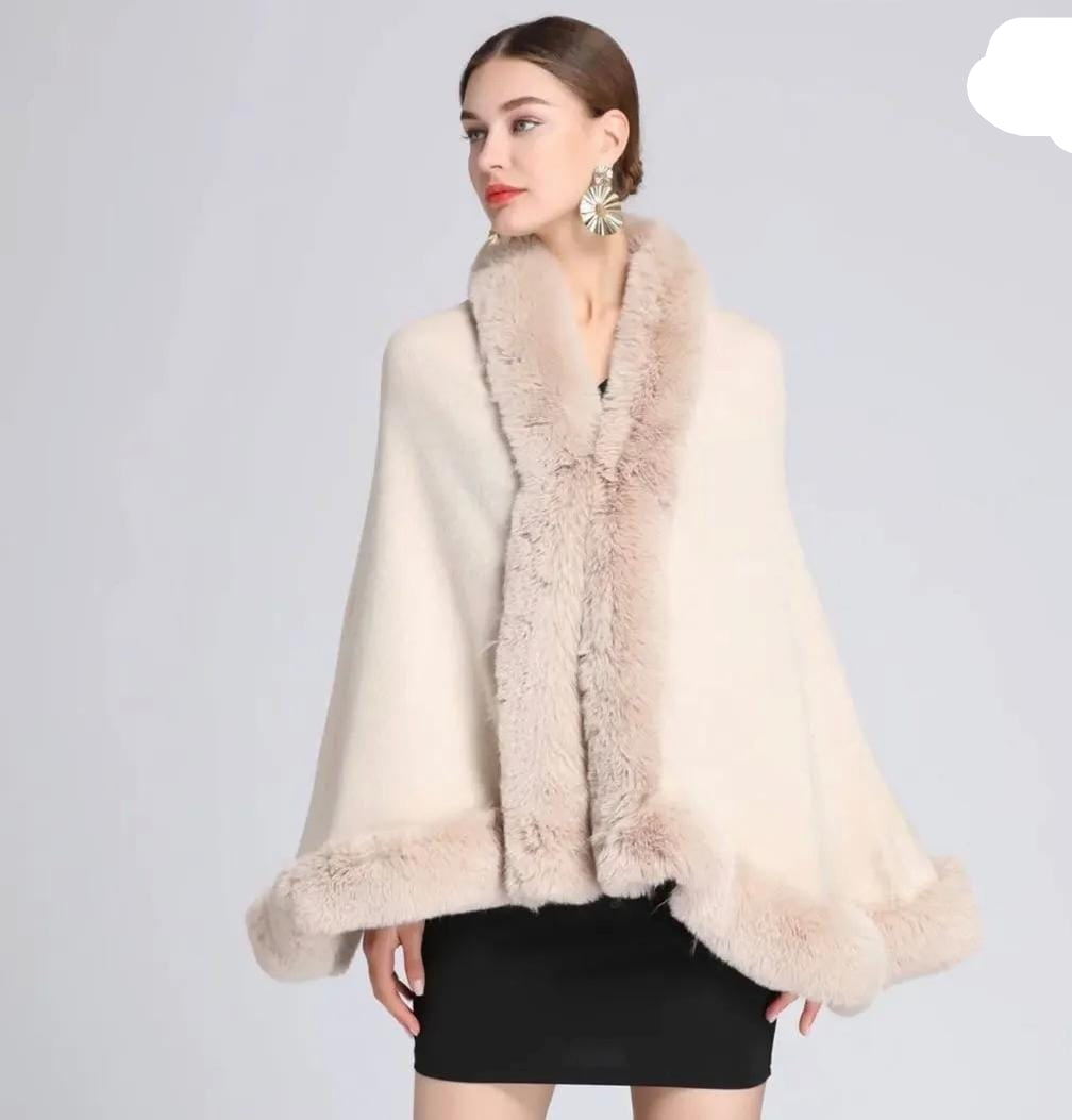 Beautiful Warm Fur Cape FT543