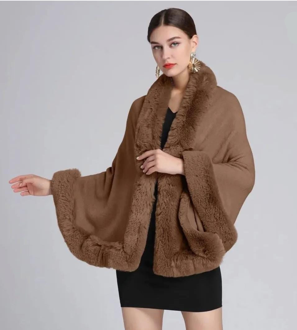 Beautiful Warm Fur Cape FT543