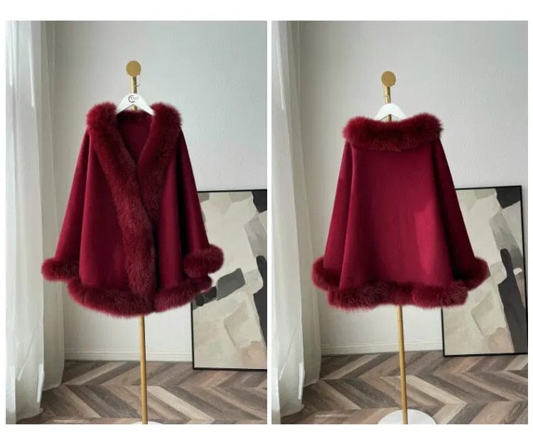 Beautiful Warm Fur Cape FT543