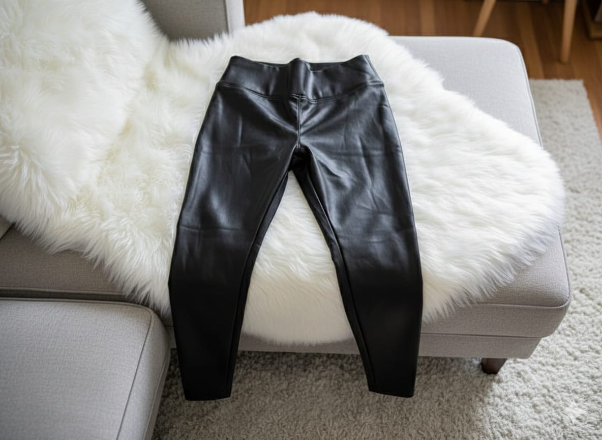 Shiny leather Inside Fleece FT544