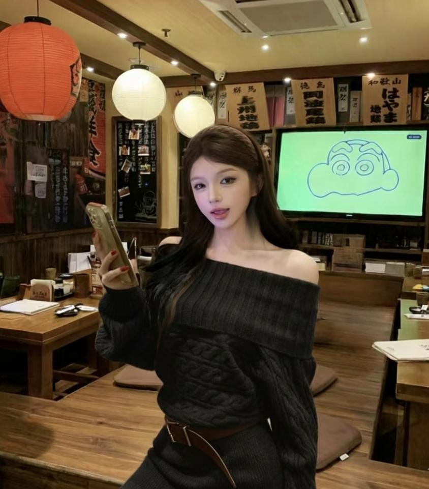 Sweater Dress with Belt FT548