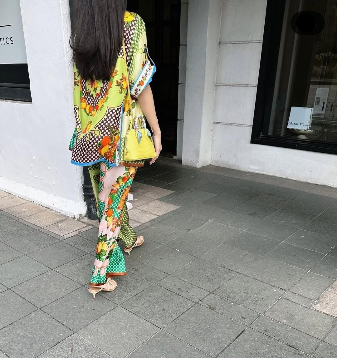 Holiday Printed oversize Printed Coord Set FT547