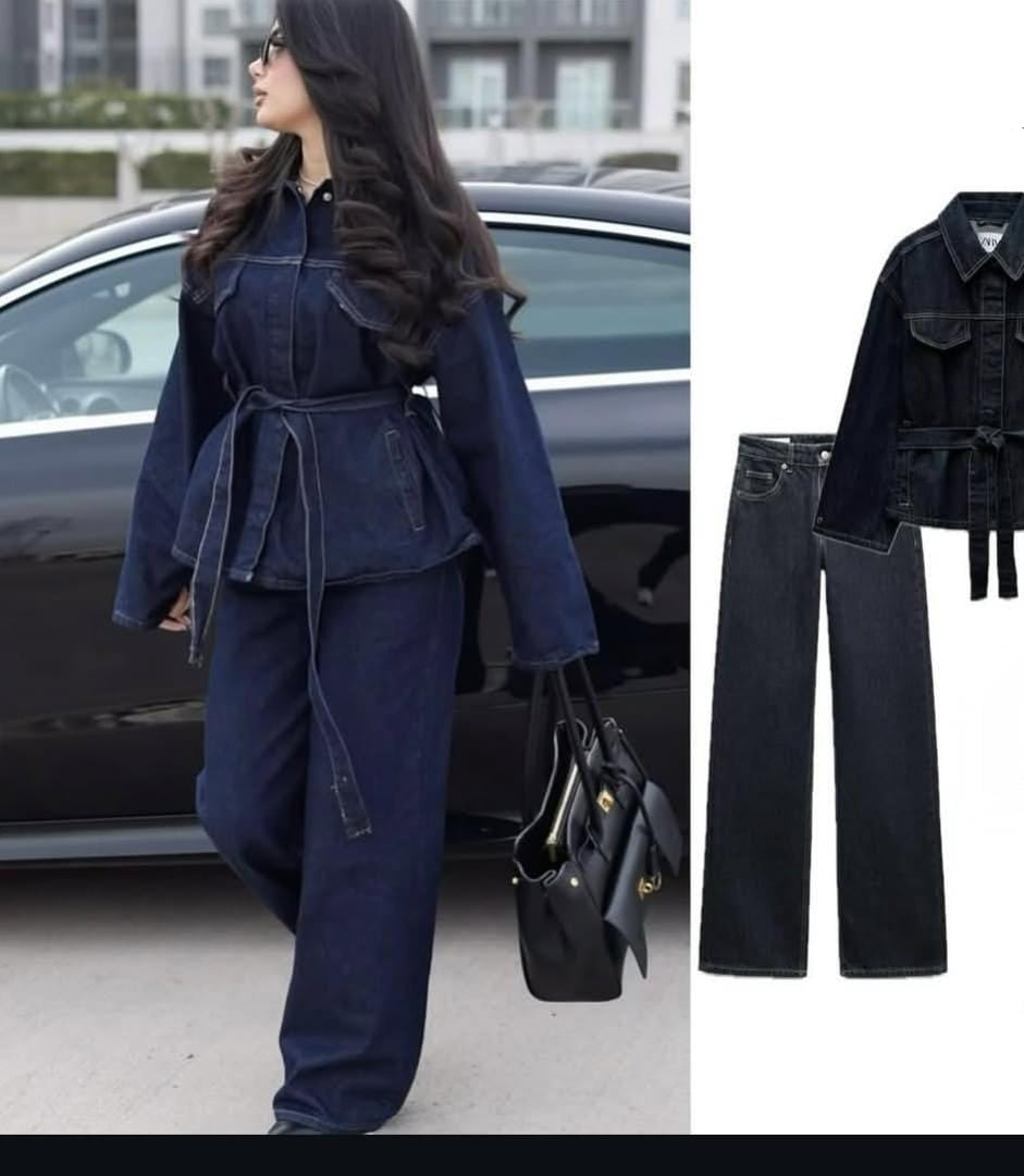 Denim Luxe Coord Set FT559