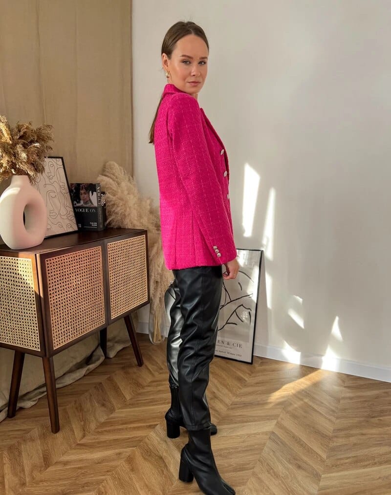 Elegant Tweed Blazer FT563