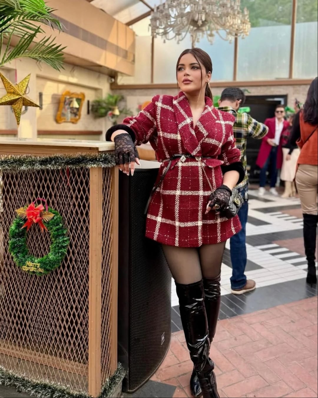 Embellished Tweed Blazer FT570