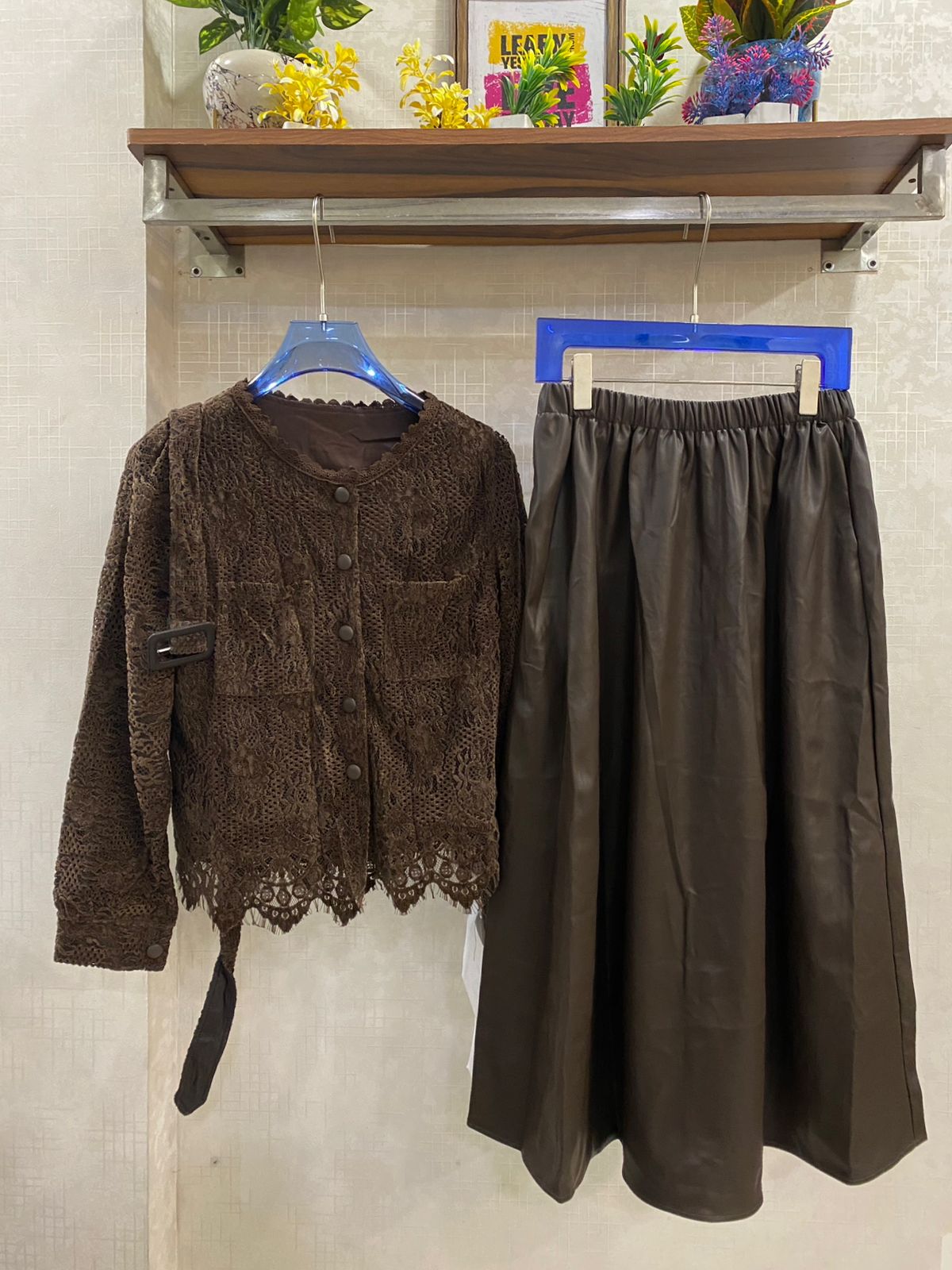 Leather Premium Elasticated Skirt FT580