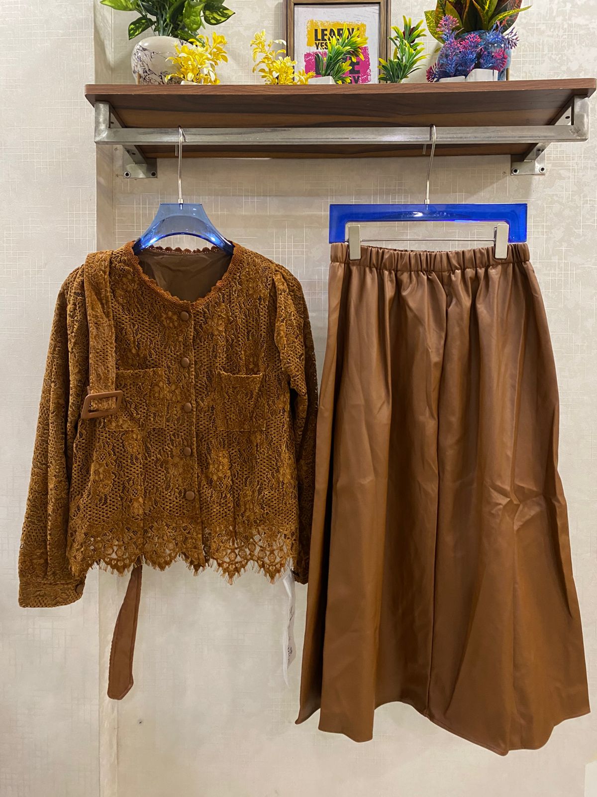 Leather Premium Elasticated Skirt FT580