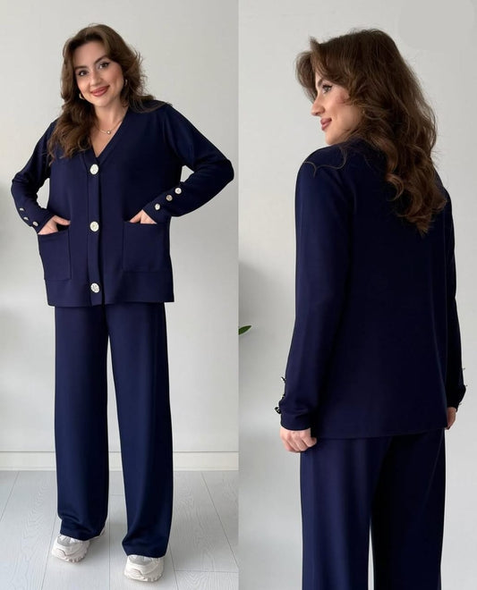 Woolen Pocket Style Coord Set FT597