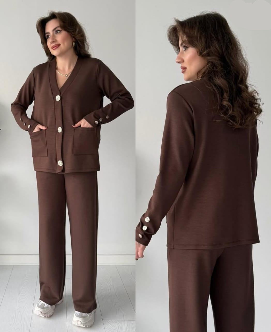 Woolen Pocket Style Coord Set FT597