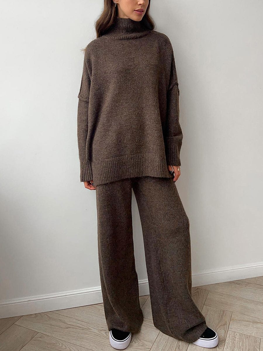 Azira Turtle Neck Woolen Set FT605