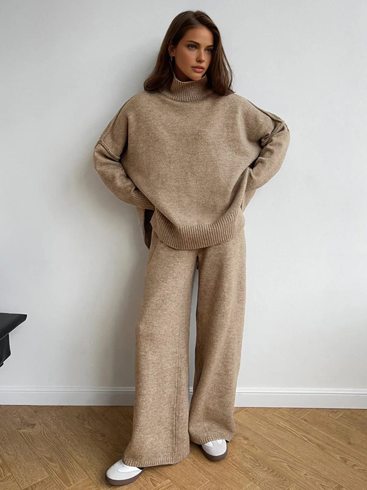 Azira Turtle Neck Woolen Set FT605