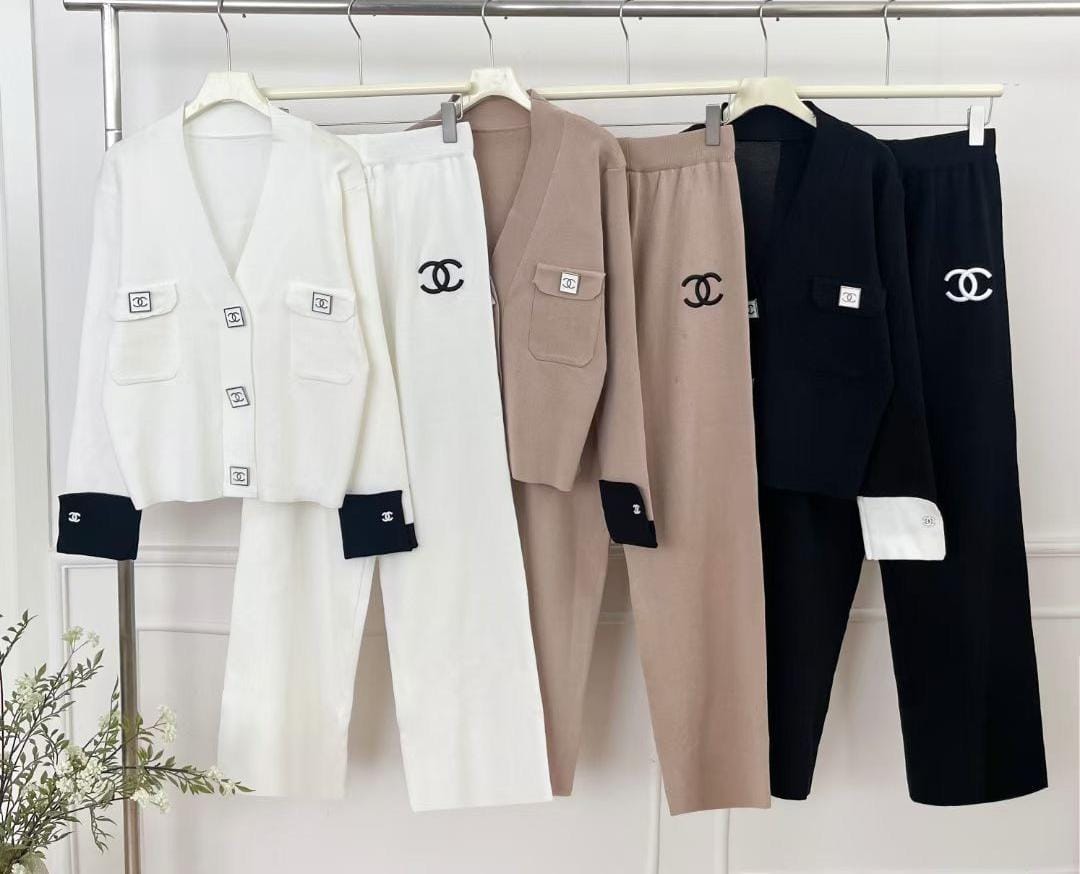Branded Co-ord Set Full Embroidered Logo FT607