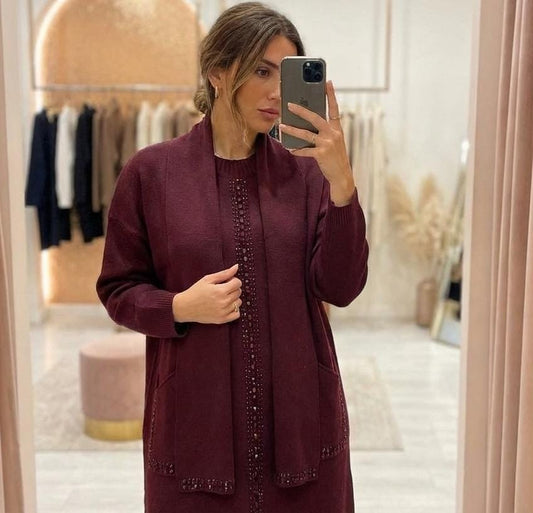 Embellished Luxe Warm Dress FT608