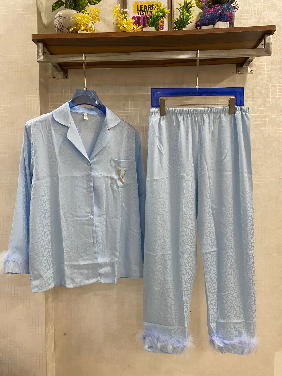 Elegant Satin Lounger Wear FT615