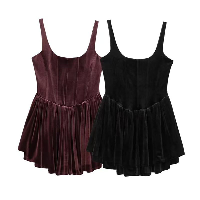 Beautiful Velvet Corset Dress FT617