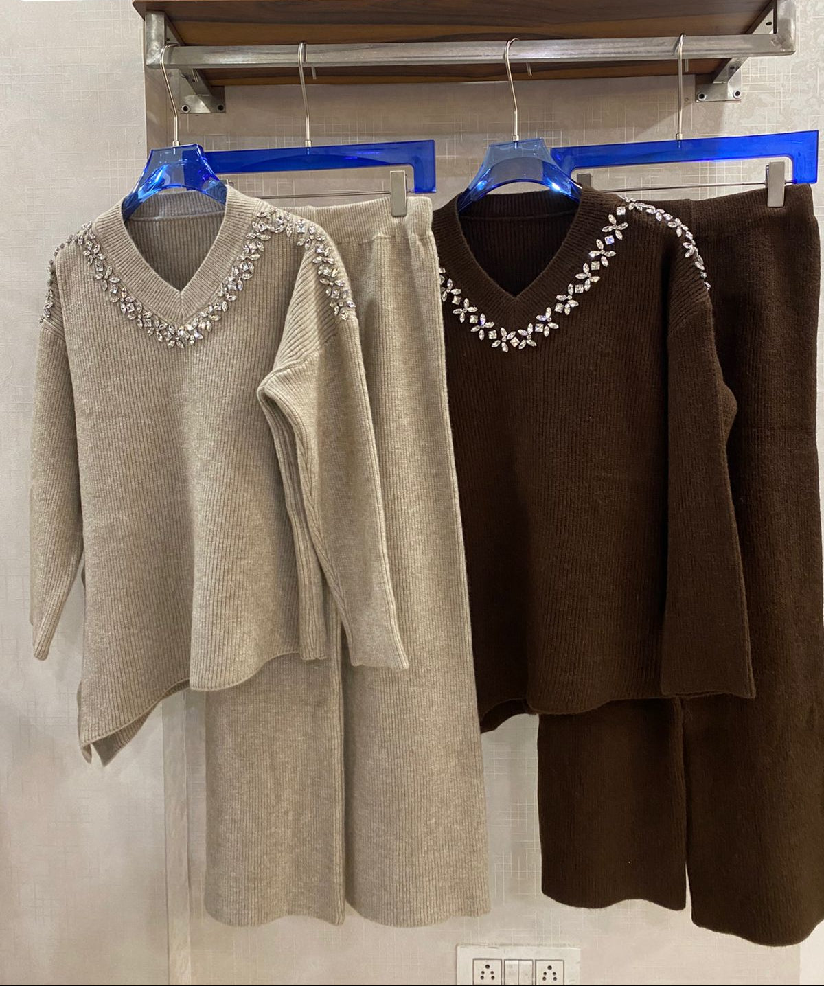 Embellished Luxe Woolen Set FT623
