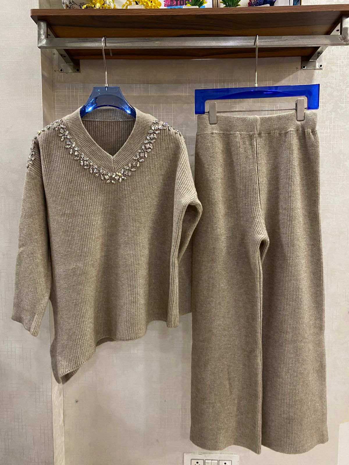 Embellished Luxe Woolen Set FT623