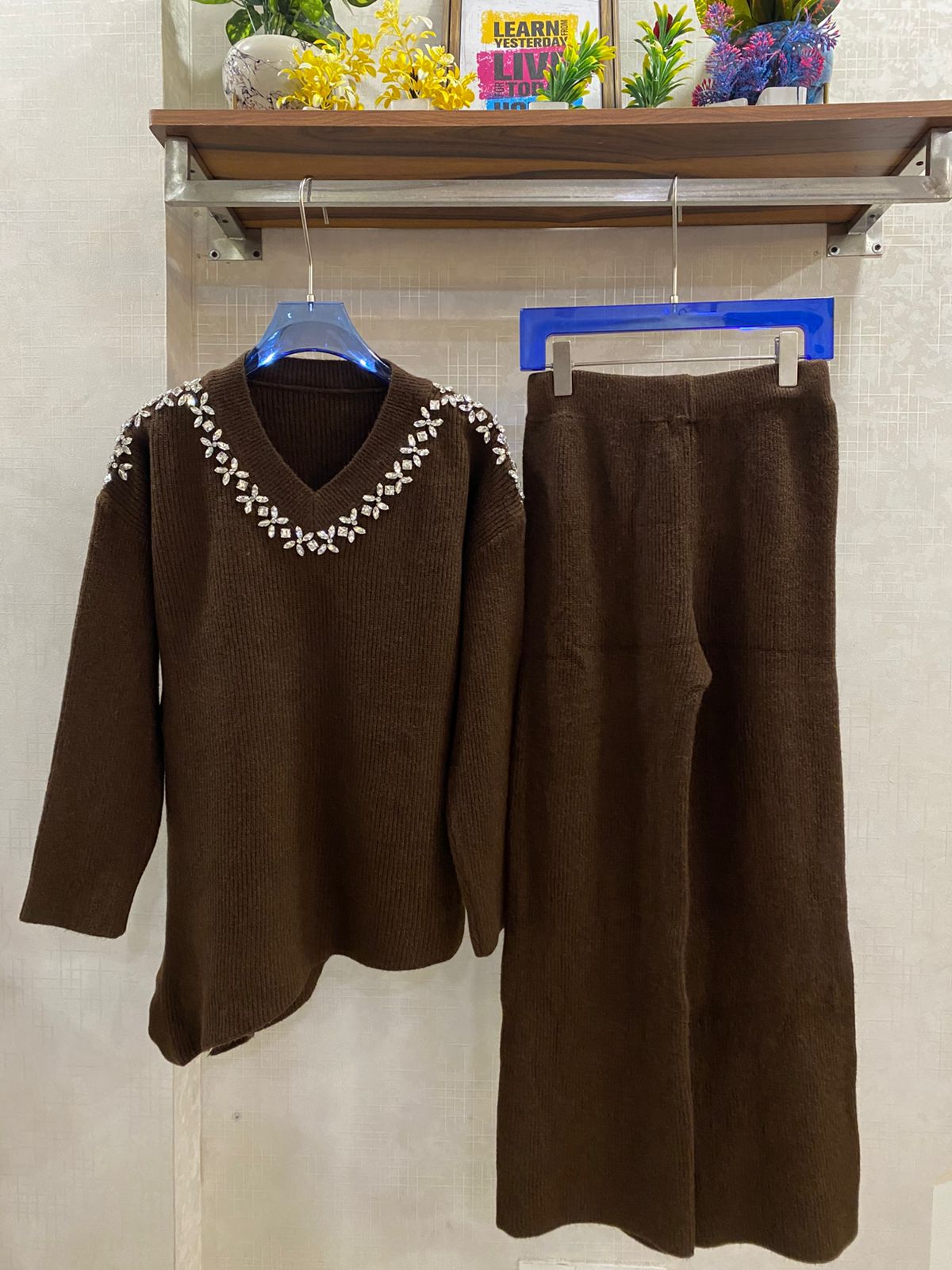 Embellished Luxe Woolen Set FT623