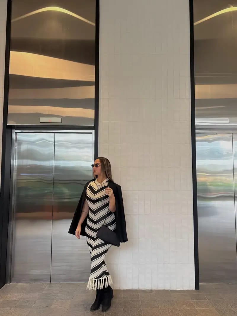 Summer Knit Fringes Dress FT631