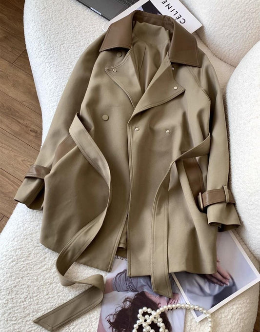 Elegant Long Trench Coat FT641