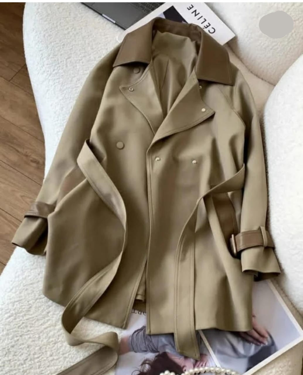 Elegant Long Trench Coat FT641