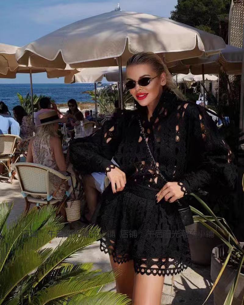 Elegant Cutwork Romper FT644