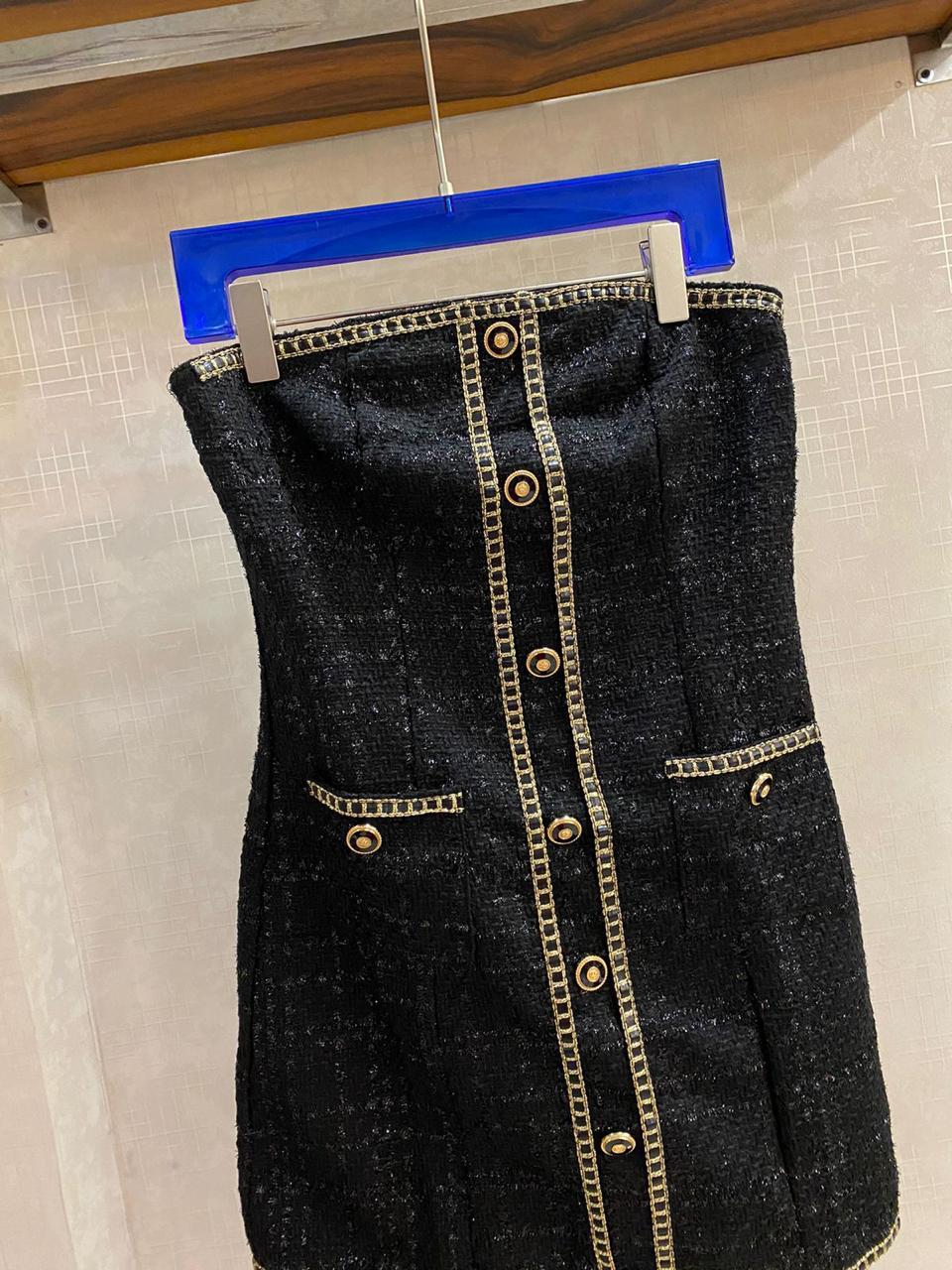 Tweed Tube Dress FT646