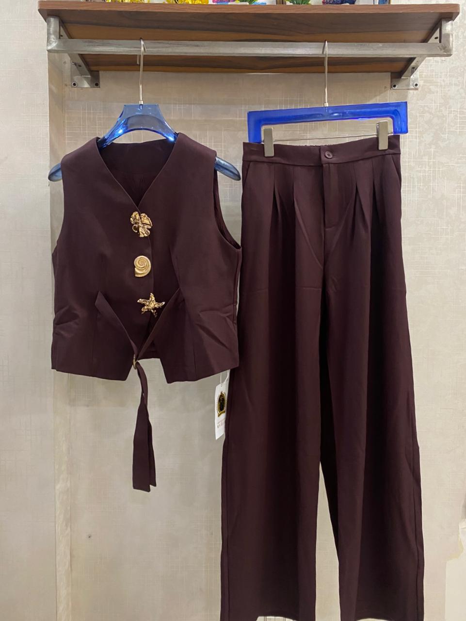 Elegant Waistcoat with Pants FT653