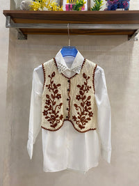 New Embellished Shirt with Jacket FT654