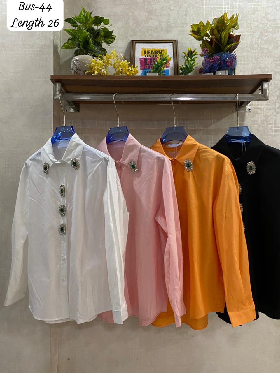 Emerald Studded Shirt FT656