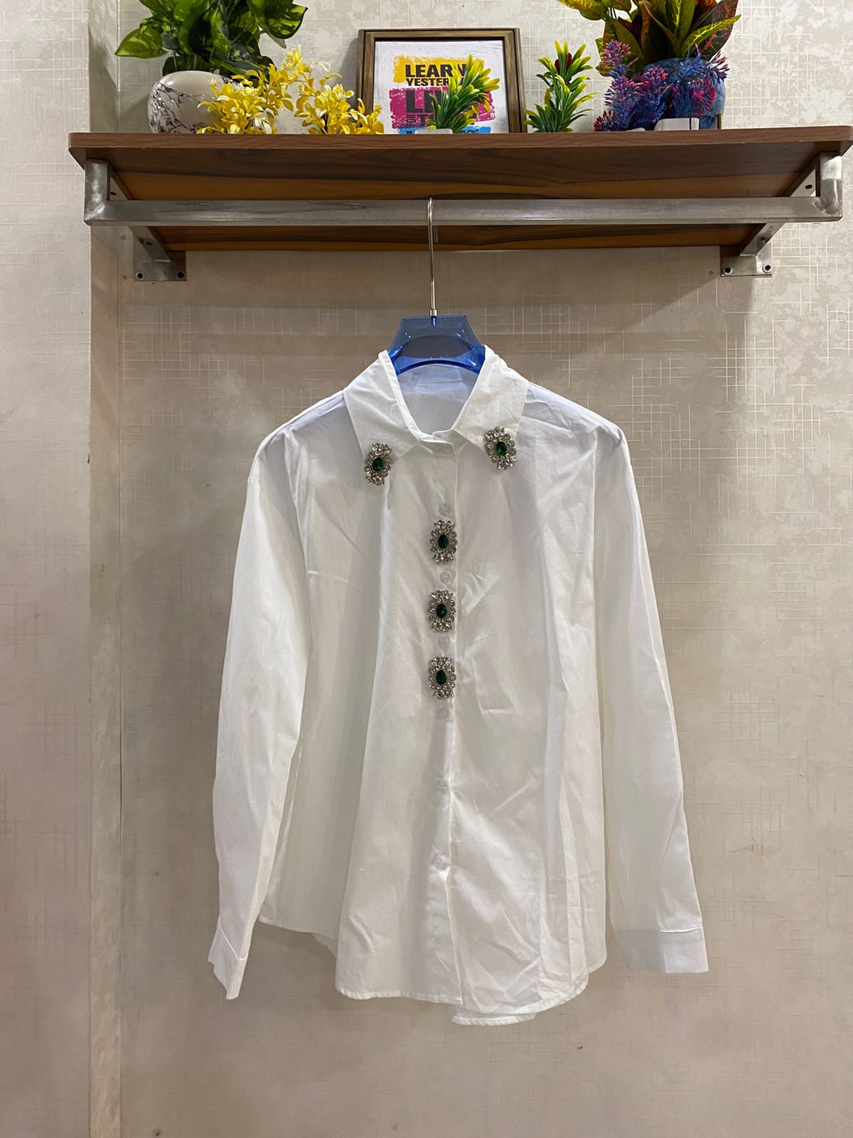 Emerald Studded Shirt FT656