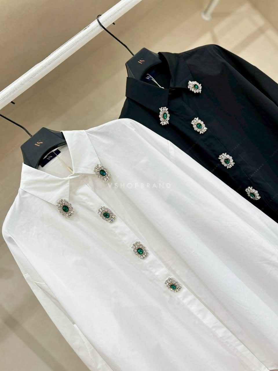 Emerald Studded Shirt FT656