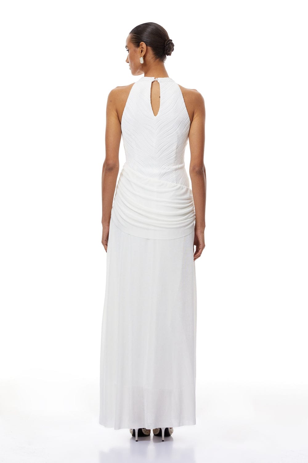 Luxe Ruched Draped Dress FT661