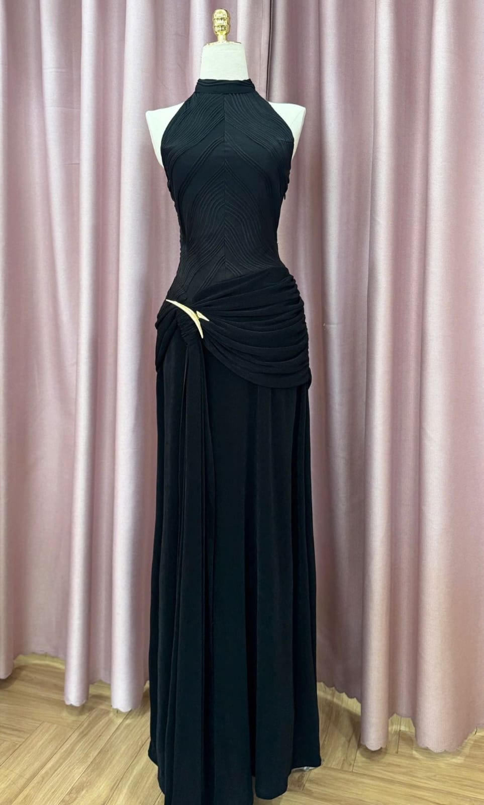 Luxe Ruched Draped Dress FT661
