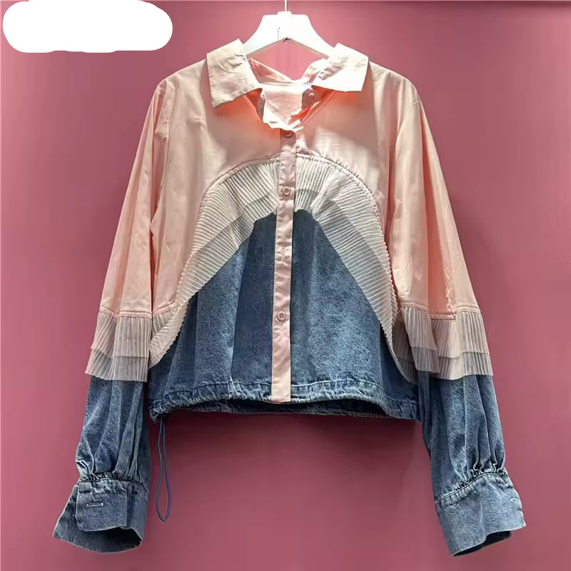 Denim Ruffle Shirt FT663