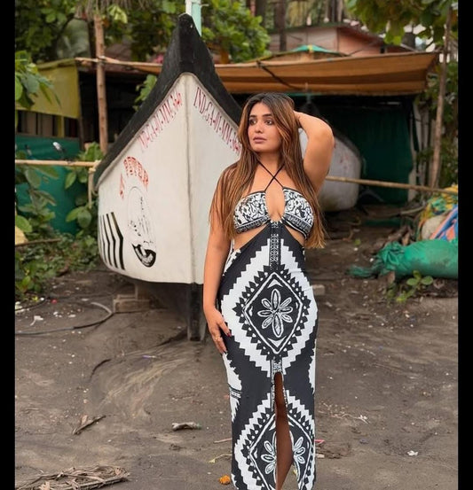 Tribal Printed Beach Set with Cover up FT677