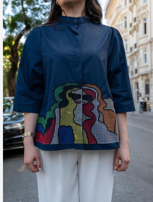 Alina Embroidered Shirt FT682