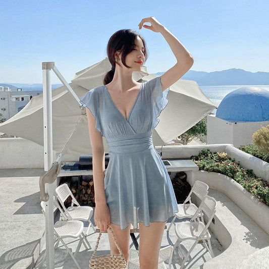 One Piece Pattern Holiday Swimsuit FT686