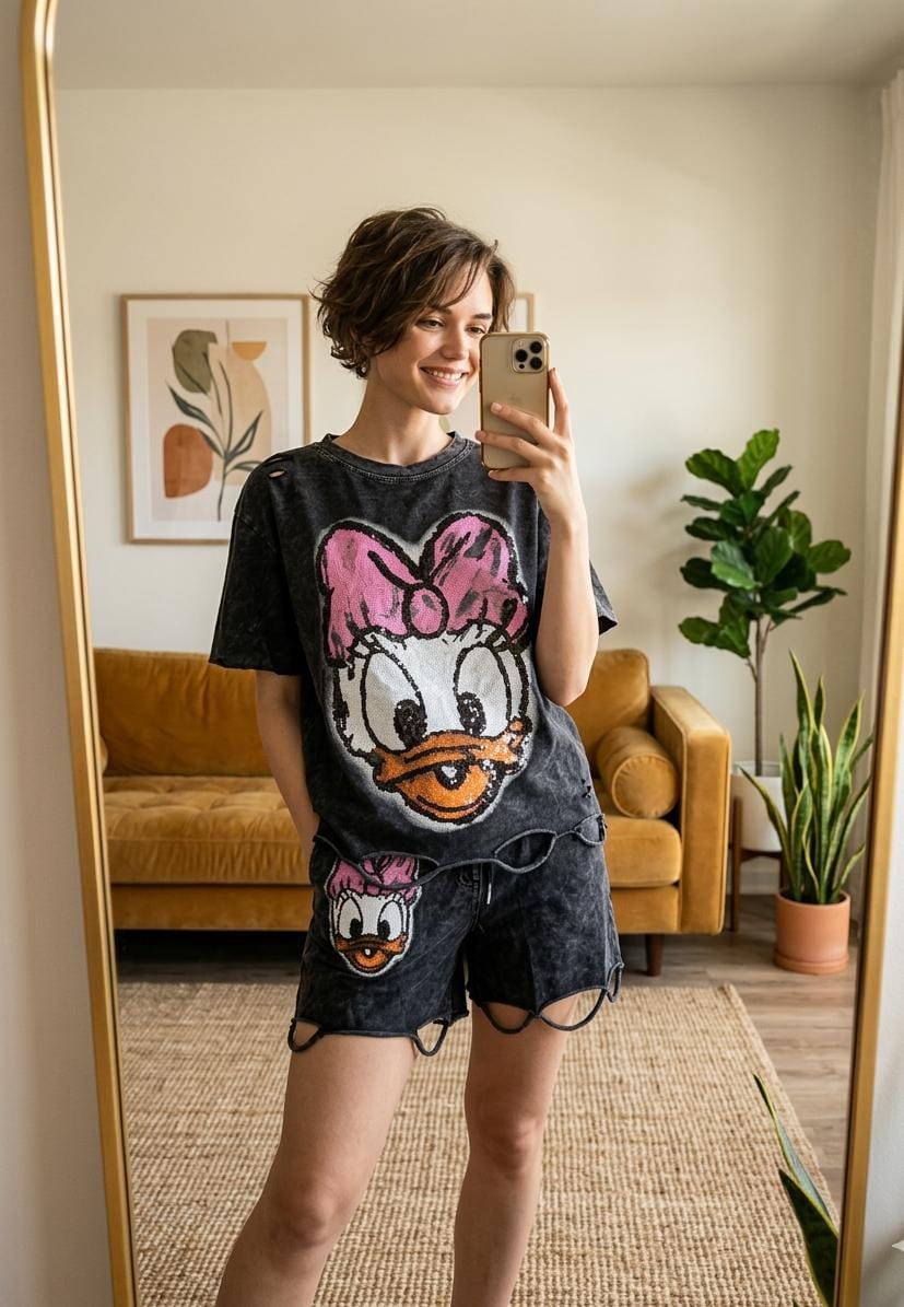 Cute Quirky Short Set FT689