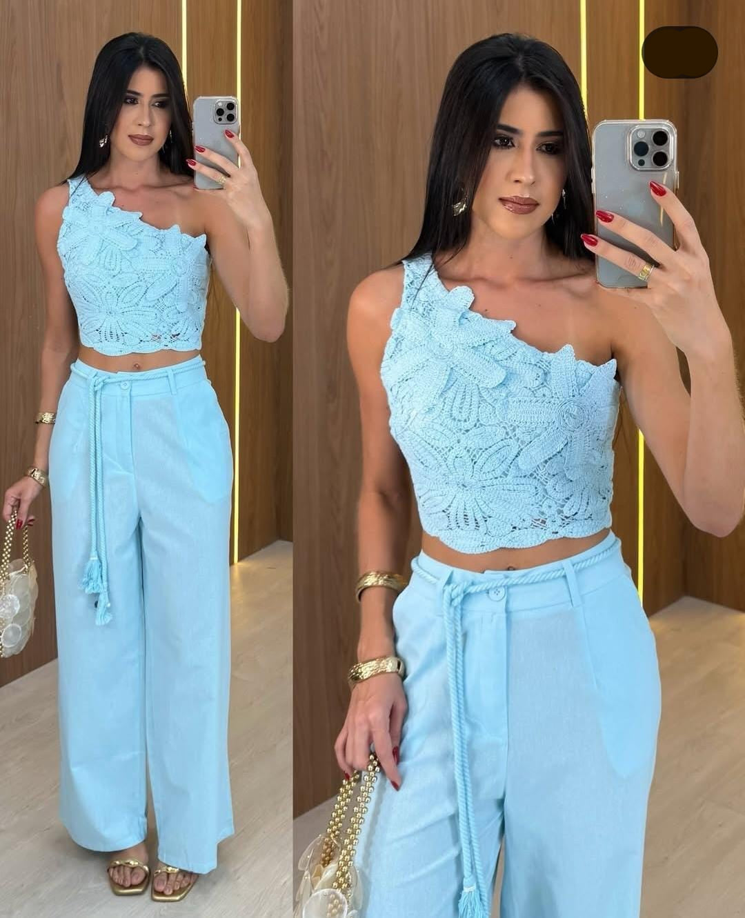 Crochet Top With Pants FT700