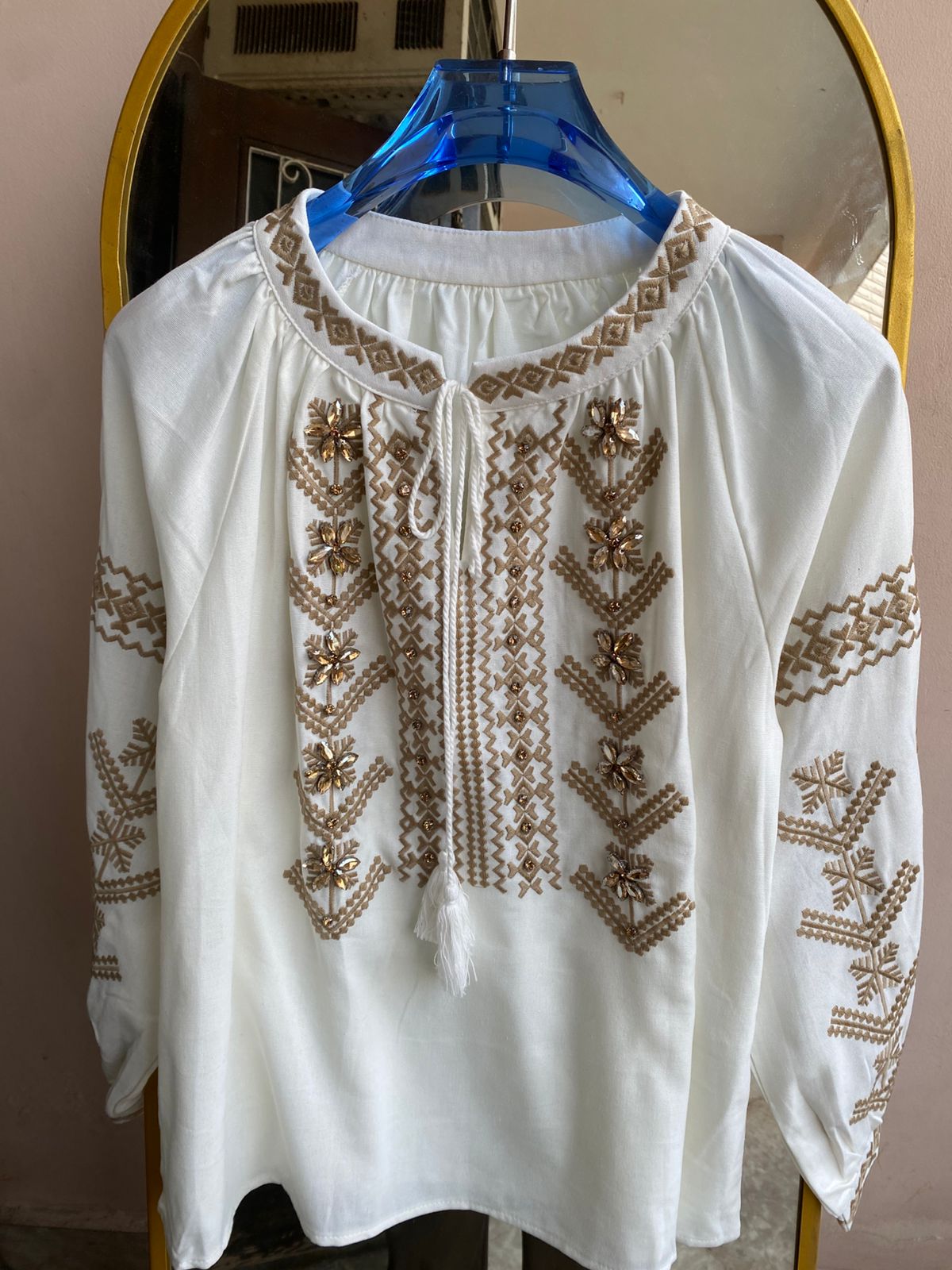 Luxe Embellished Tunic Top FT703